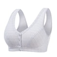 thumbnail image 1 of Fsqjgq Sports Bras for Women Underwear Nursing Bras for Breastfeeding Plus Size T-Shirt Bras Sticky Bras Spring and Summer Chest Open Button Vest Style Large Size Middle and Elderly Bra Bralette, 1 of 2