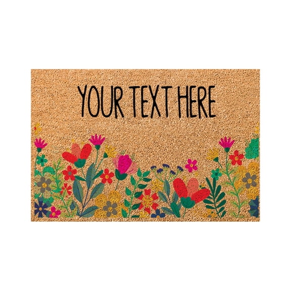 Fsqjgq Spring Summer Doormats Funny Indoor Outdoor Welcome Floor Mats Non Slip Polyester Bathroom Kitchen Entry Rug Carpet,15"x 23" 1 Piece D