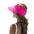 thumbnail image 1 of Fsqjgq Sun Hat for Women Packable Buckle Hats Bucket Hats for Men Womens Visor Wide Hat Summer Protection Face Beach Sports Cap ,Pink, 1 of 5