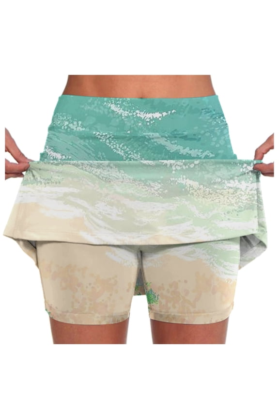 Tennis Skirt Gothic Skirts for Women Mini Skirt Mini Jean Skirt Women's Tennis Skirts High Waisted Mini Skirt with Pockets Inner Shorts for Athletic Skorts Sports Running Pleated Skirt L