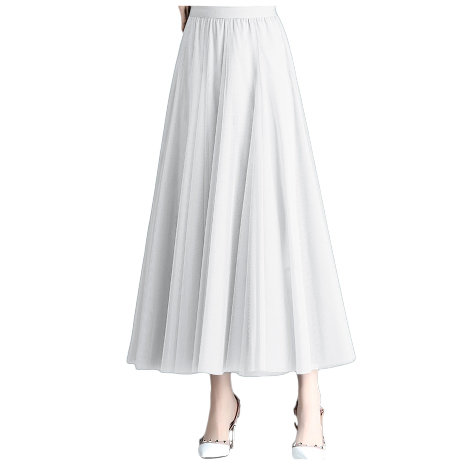Fsqjgq Tennis Skirt Y2k Skirts for Women Maxi Skirt Long White Skirts ...