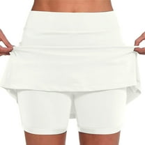 Fsqjgq Tennis Skirt Y2k Skirts for Women Maxi Skirt Jean Skirt for Women Women's Tennis Skirts High Waisted Mini Skirt with Pockets Inner Shorts for Athletic Skorts Sports Running Pleated Skirt S