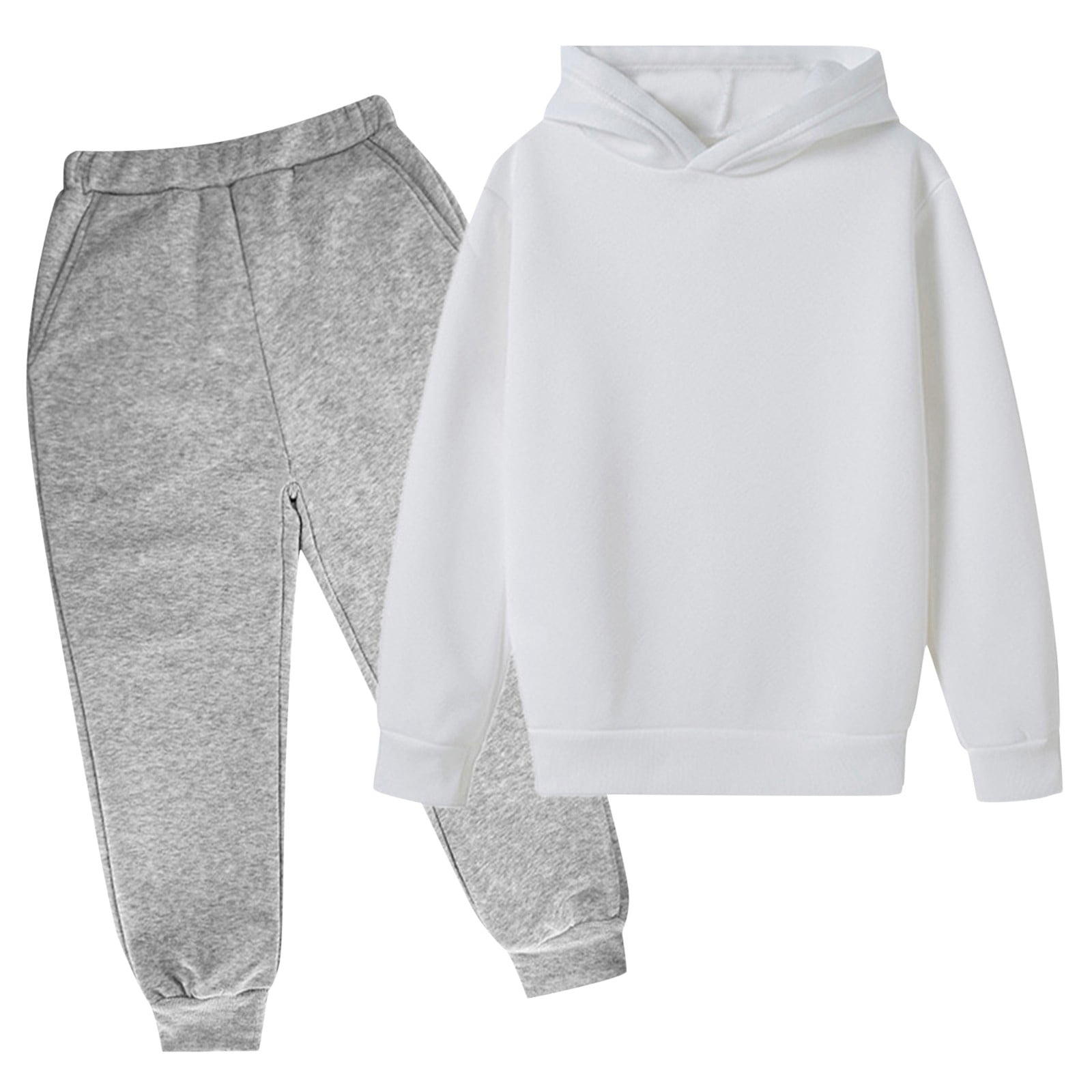 Fsqjgq Trendy Girls Clothes Outfits Girl Fall Outfits Children Kids Casual Letter Print Long Sleeve Hoodie Pullover Sweatshirt Tracksuit Jogger Sweatpants 2 PC Clothing Sets Baby Outfit Set Size 100 W...
