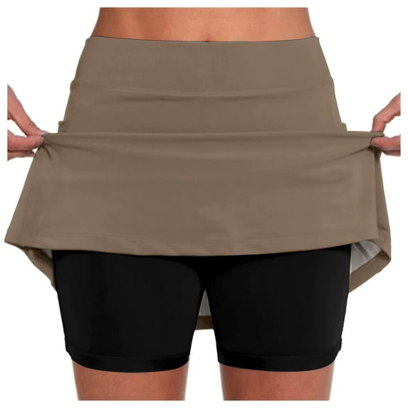 Fsqjgq Tutu Skirt Elegant Skirts for Women Sequin Skirt White Flowy Skirt Women's Tennis Skirts High Waisted Mini Skirt with Pockets Inner Shorts for Athletic Skorts Sports Running Pleated Skirt 3XL