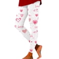 thumbnail image 1 of Fsqjgq Valentines Day Leggings for Women Cute Love Heart Printed Yoga Pants Lifting High Waisted Workout Leggings Tights 2XL, 1 of 4