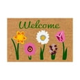 thumbnail image 1 of Fsqjgq Welcome Doormats Cute Floral Spring Summer Front Door Mats Indoor and Outdoor Entry Rug Non Slip Polyester Carpet,16"x 24" 1 Piece, 1 of 6