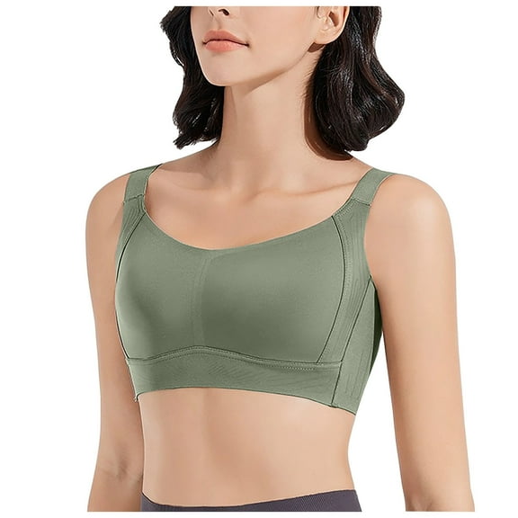 Fsqjgq Wireless Bras for Women Large Size Full Coverage Back Support Sports Bra Small Night Sleep Everyday Bra Comfort Underwear Bralettes XXL