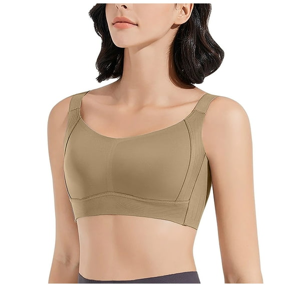 Fsqjgq Wireless Bras for Women Large Size Full Coverage Back Support Sports Bra Small Night Sleep Everyday Bra Comfort Underwear Bralettes XXL
