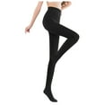thumbnail image 1 of Fsqjgq Womens Lined Leggings Black Pantyhose Fall Winter Casual Warm Thick Tights Footed Pencil Pants Thermal Leggings One Size Black, 1 of 8