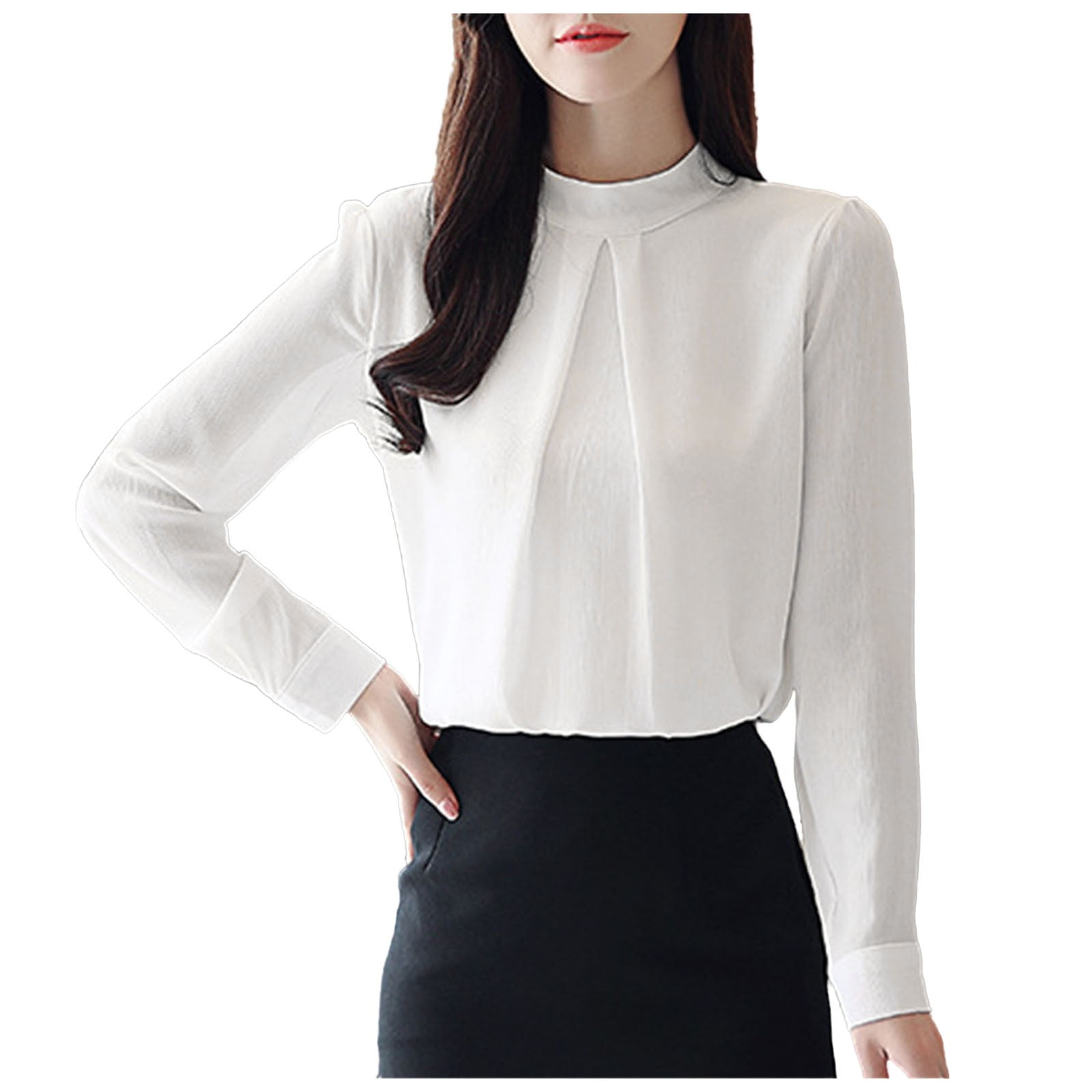 korean white blouse