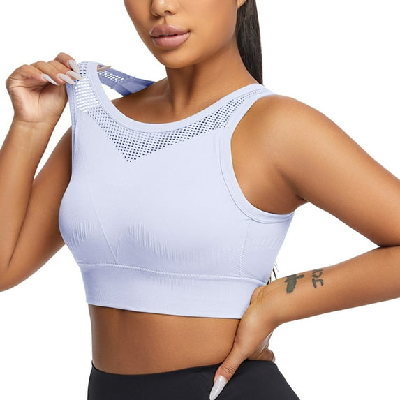 Fsqjgq Womens Underwear Bras for Women No Underwire Seamless Bra Sports Bras Strappy Padded Medium Support Yoga Bra Workout Bra Workout Tops Bandeau Push Up Bras Removable Cup Bralette Bra Lingerie