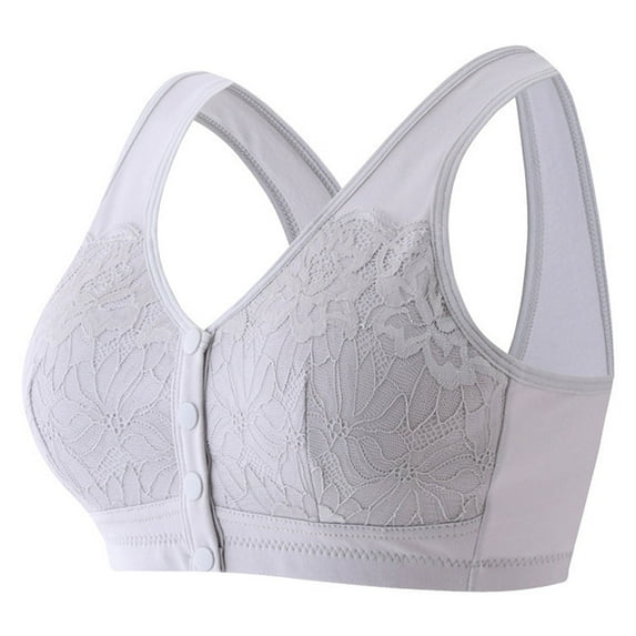 Fsqjgq Womens Underwear Push Up Bras for Women Cotton Sports Bras for Women Front Closure Cotton Bras Comfort No Underwire Bra Plus Size Wireless Bra Nipple Covers Padded Demi Cup Bras Lingerie