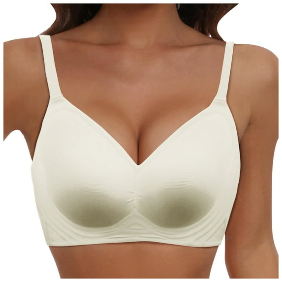 Fsqjgq Womens Underwear Push Up Bras for Women Athletic Underwear No Underwire Seamless Bralettes for Women Wireless Bra Soft Support Everyday T Shirt Bras Push Up Bras Padded Strapless Bras Bustiers