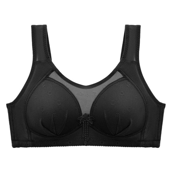 Fsqjgq Womens Underwear Push Up Bras for Women Undershirt for Women Front Closure Bras Comfort Adjustable No Underwire Seamless Bra Plus Size Wireless Bra Nipple Covers Padded Training Bras Bandeau