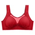 thumbnail image 1 of Fsqjgq Womens Underwear Racerback Bras for Women Invisible Bras for Women Front Closure Bras Comfort Adjustable No Underwire Seamless Bra Plus Size Wireless Bra Nipple Covers Bralette Bras Bustiers, 1 of 5
