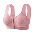 thumbnail image 1 of Fsqjgq Womens Underwear Racerback Bras for Women Stick On Bra Front Closure Cotton Bras Comfort Adjustable No Underwire Seamless Bra Plus Size Wireless Bra Nipple Covers Longline Bras Lingerie, 1 of 6
