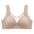 thumbnail image 1 of Fsqjgq Womens Underwear Sports Bras for Women Strapless Push Up Bra Front Closure Bras Comfort No Underwire Seamless Bra Plus Size Wireless Bra Nipple Covers Full Coverage Push Up Bras Corsets, 1 of 4