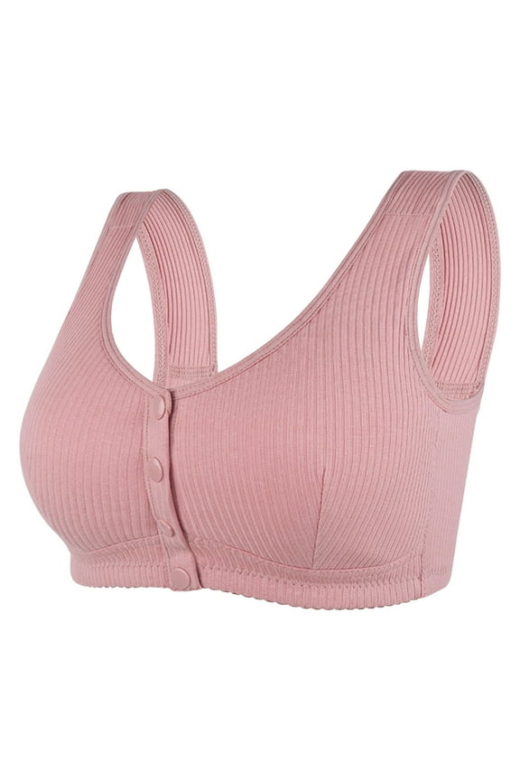 Womens Underwear Wireless Bras for Women Plus Size Bra Front Closure Cotton Bras Comfort No Underwire Seamless Bra Plus Size Wireless Bra Nipple Covers Seamless Demi Cup Bras Corsets