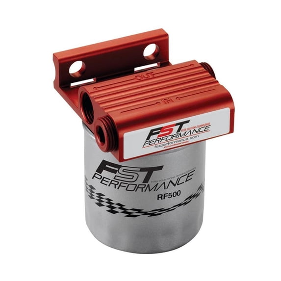 Fst Performance Rpm300 Flomax 300 Red Anodized 1/2" Npt Port Fuel Filter/Water