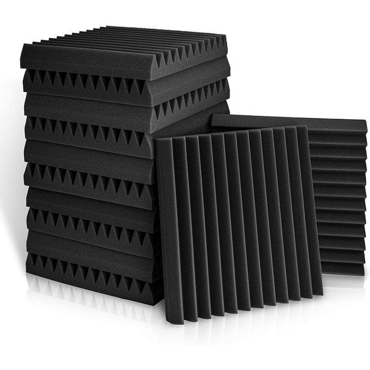 12 Pack Acoustic Panels Studio Soundproofing Foam Wedges Wall Foam ...
