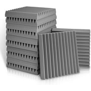 Fstop Labs Soundproof Foam Acoustic Panels, Studio Wedge Tiles, Gray, 12""L x 12"" W, 12 Pack – Ideal for July 4th Decorations and Independence Day Decor