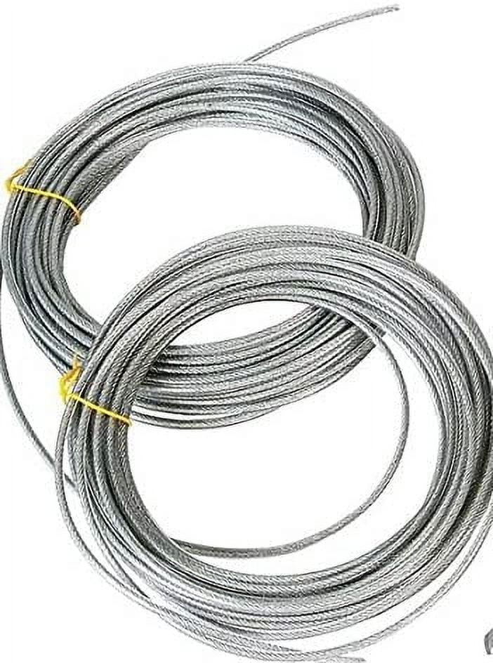 Ft Clothesline Cable, Vinyl Coated Heavy Duty 500 Lb. Flexible, Long ...