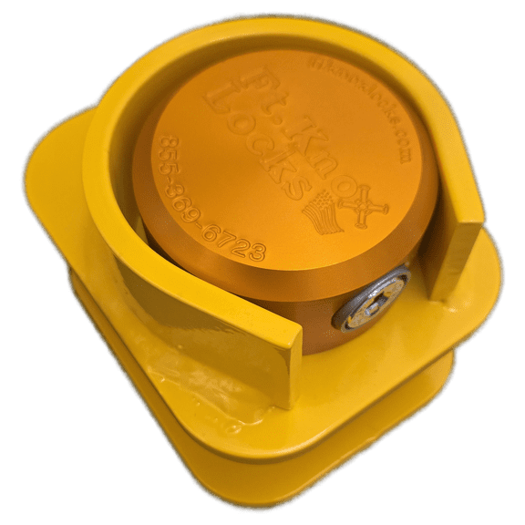 Ft Knox Locks Pintle Coupler Lock with Cobra Sidewinder Puck Lock