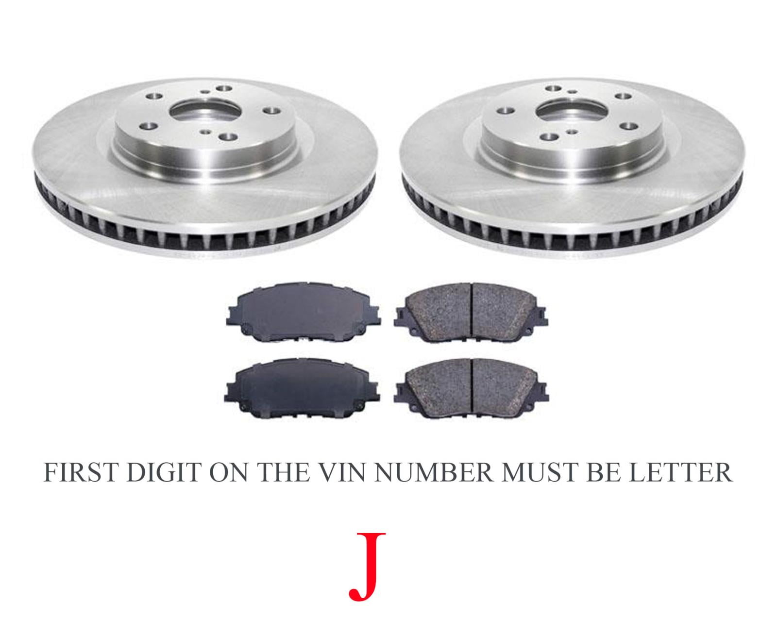 Ft Rotors Brake Pads Built In Japan Vin Starting w J For Toyota Camry 2