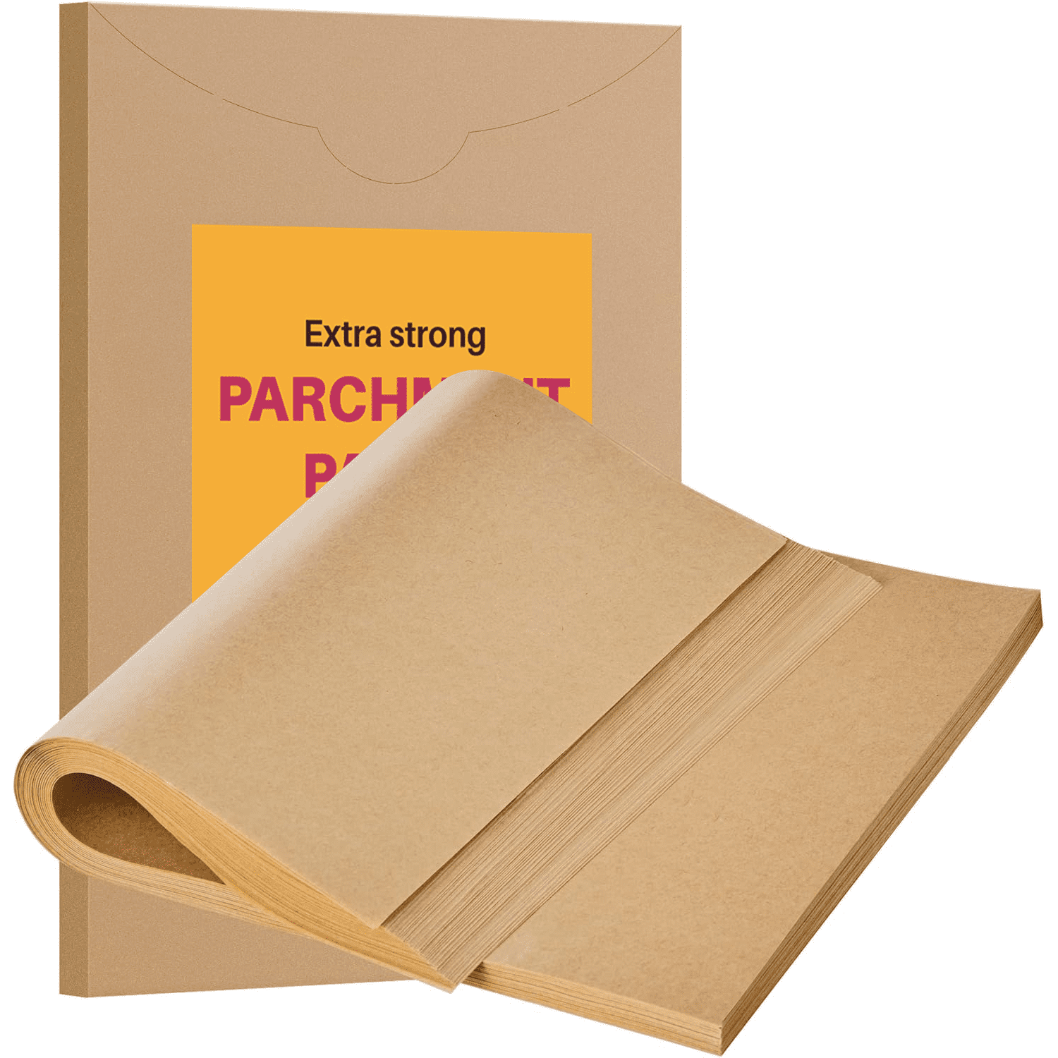 KOYMISKU 200 Pcs Parchment Paper Baking Sheets,12x16 in Unbleached Non-Stick Precut Parchment Paper,Heavy Duty Flat Baking Paper for Baking Cookies,Cooking,Air Fryer,Oven