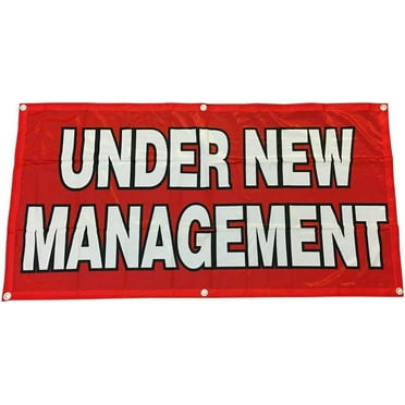 Ft Under New Management Banner Vinyl Alt Sign - Fabric rb