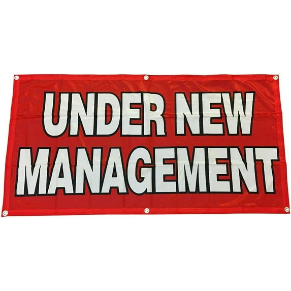 Ft Under New Management Banner Vinyl Alt Sign - Fabric rb