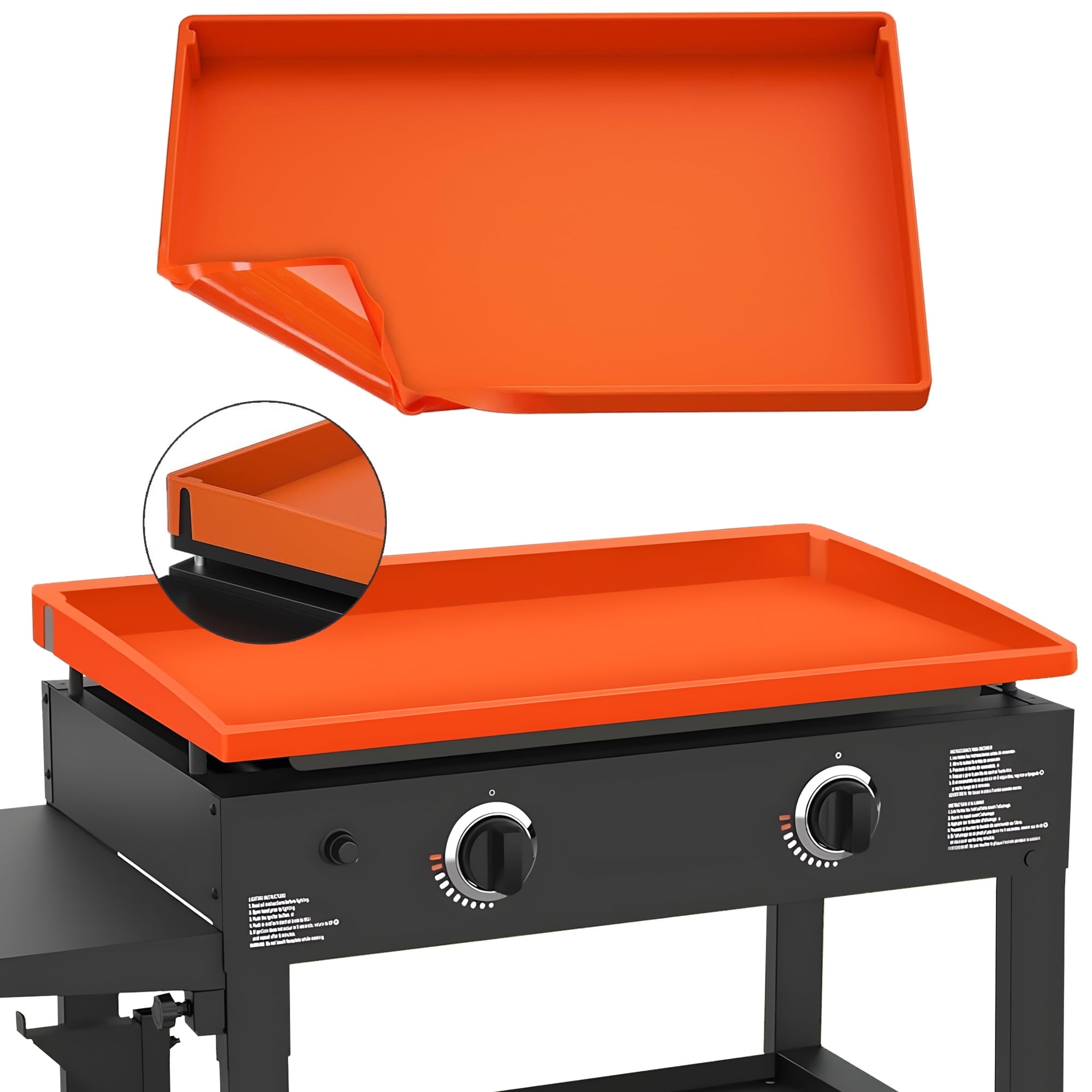 Walmart savings: Blackstone 36 Inch Griddle with Rectangular Orange Silicone Cover, Heavy Duty Food Grade