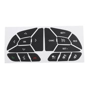 Ftrimoun Jeep Cherokee 2014-2021 Commander 2015-2019 Steering Wheel Button Repair Decals Vinyl Interior Accessories 1Set