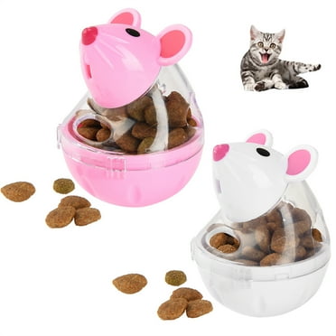 Ftwujt Cat Treat Puzzle, Cat Treat Dispenser Toy Cat Treat Toy, Tumbler Interactive Ball Cat Puzzle Feeder, Cat Food Puzzle Cat Food Ball Cat Snacks Temptations, Food Puzzle Toys for Cats