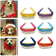 Ftwujt Dog Tutu,Dog Tutu for Large Dogs Girl,Belly Skirt for Dogs, Corgi Costume for Dogs, Passionate Puppy Shaking Hip Dance Hip Scarf Decoration for Halloween Day Pet Costumes,Red