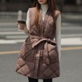 thumbnail image 1 of Ftwytp 2024 Fleece Jacket for Women Outerwear Coat Coat Wadded Fashion Winter Vest Autumn Jacket Warm Coat Women Plus Size Wool Coats, 1 of 7