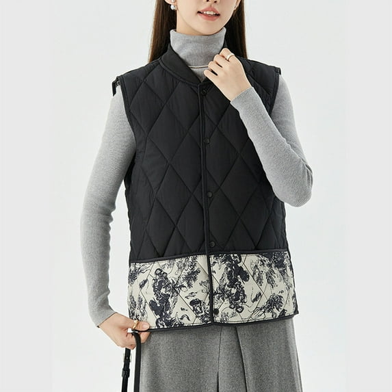 Ftwytp Fleece Gilet for Women Fluffy Waistcoat Button Down Vest Tops Lightweight Cozy Gilets Ladies Body Warmer Sleeveless Jacket with Pockets