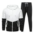 thumbnail image 1 of Ftwytp Jackets For Men Tech Fleece Tracksuit Jacket 2024 Casual Long Sleeve Hooded Sweat Suit Long Sleeved Hooded Sports Color Matching Set, 1 of 8