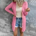 thumbnail image 1 of Ftwytp Long Sleeve Open Front Cardigans Women Lightweight Knitted Button Front Cardigan Mid-Lendth Ladies Spring Knitwear, 1 of 7