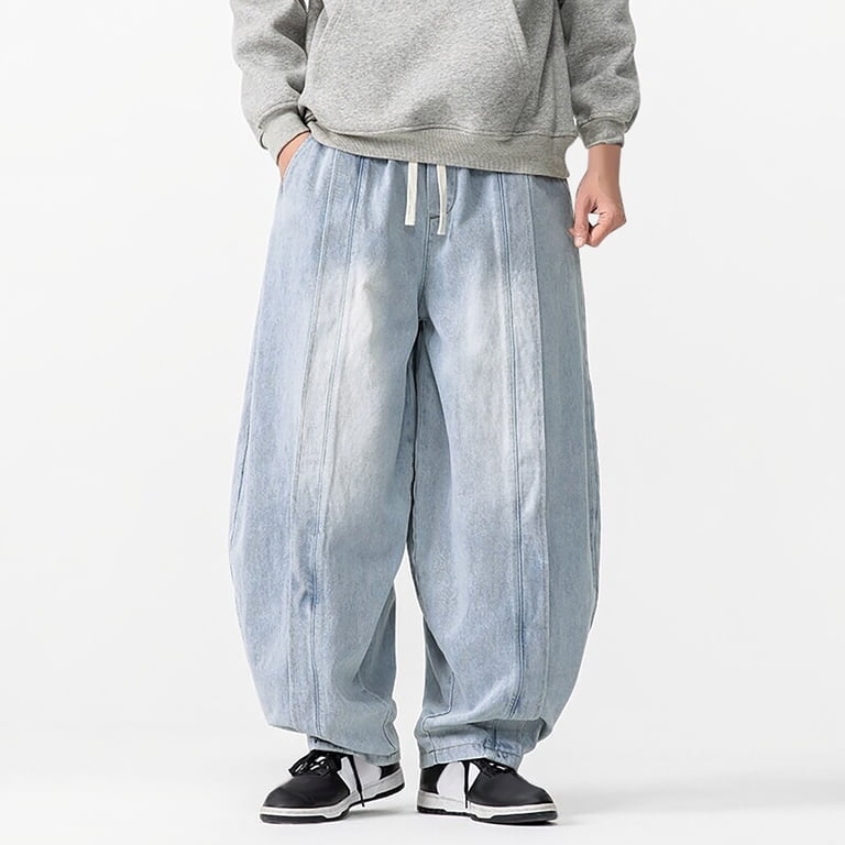 swagger baggy straight denim プライドデニム y2k Ftwytp Men's Fashion Y2k Streetwear Jeans Plus Size Loose Fit
