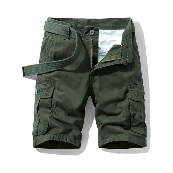 Ftwytp Men's New Multi-Pocket Cargo Shorts, Stylish and Durable, Comfortable for Outdoor Activities, Casual Work Shorts for Summer