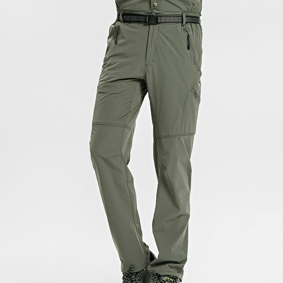 Ftwytp Men's Slim Fit Hiking Pants, Breathable Outdoor Sports Pants for Summer, Lightweight Waterproof Trekking Pants for Mountaineering
