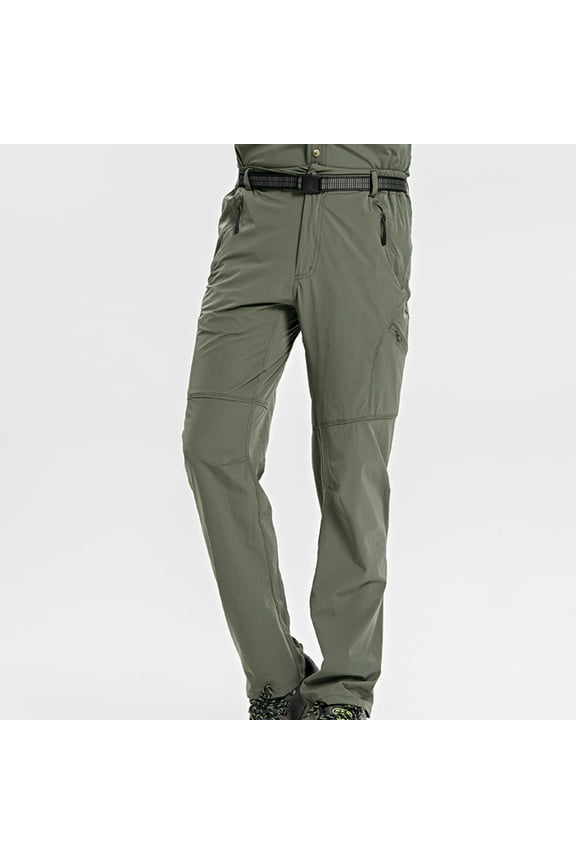 Men's Slim Fit Hiking Pants, Breathable Outdoor Sports Pants for Summer, Lightweight Waterproof Trekking Pants for Mountaineering