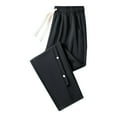 thumbnail image 1 of Ftwytp Men's Tear Away Basketball Pants High Split Snap Button Casual Post-Surgery Sweatpants Loost Fit Active Workout Trousers with Pockets, 1 of 6