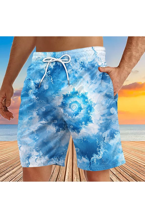 SweatShorts for Men with Pockets Elastic Waist Pants Beach Shorts Drawstring Special Funny Print Beer Festival Beach Casual Trouser Shorts