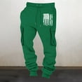 thumbnail image 1 of Ftwytp Mens Joggers Running Tracksuit Bottoms Elasticated Waist Sweatpants Multi Pockets Fleece Thicken Drawstring Bottoms Cargo Trousers with Pockets, 1 of 3