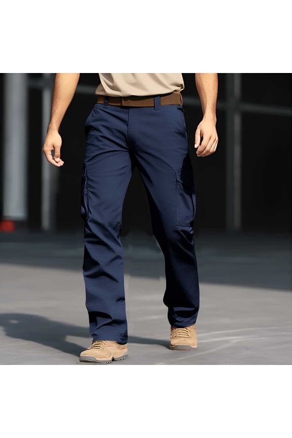 Mens Retro Cargo Denim Pants Solid Color Jeans Bootcut Jeans Relaxed Fit Cowboy Pant Streetwear Jeans Wide Leg Hip Hop Jeans Fashion Biker Jeans