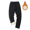 thumbnail image 1 of Ftwytp Mens Winter Fleece Lined Joggers Loose Fit Sweatpants Thermal Causal Cotton Tracksuit Bottoms Winter Warm Plush Trousers Pants, 1 of 1