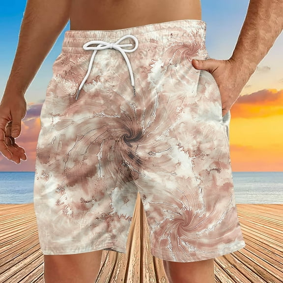 Ftwytp SweatShorts for Men with Pockets Elastic Waist Pants Beach Shorts Drawstring Special Funny Print Beer Festival Beach Casual Trouser Shorts