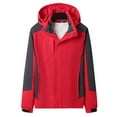 thumbnail image 1 of Ftwytp Waterproof Coat Outdoor Hardshell Jacket Removable Cap Bicycle Womens Waterproof Jackets Windproof Warm Mountaineering Coat Thin Jacket, 1 of 2
